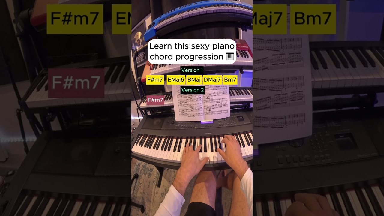 Learn this unique piano chord progression #shorts #piano #pianochords