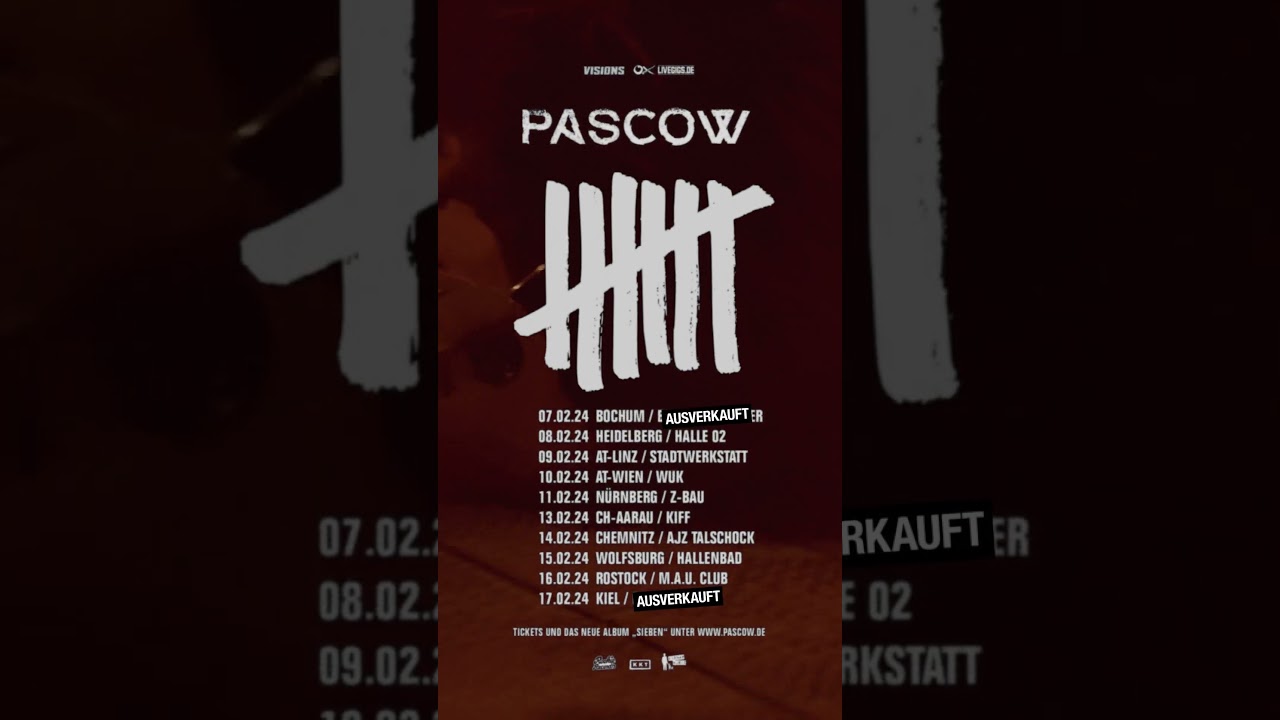 Pascow - Sieben Tour startet im Februar