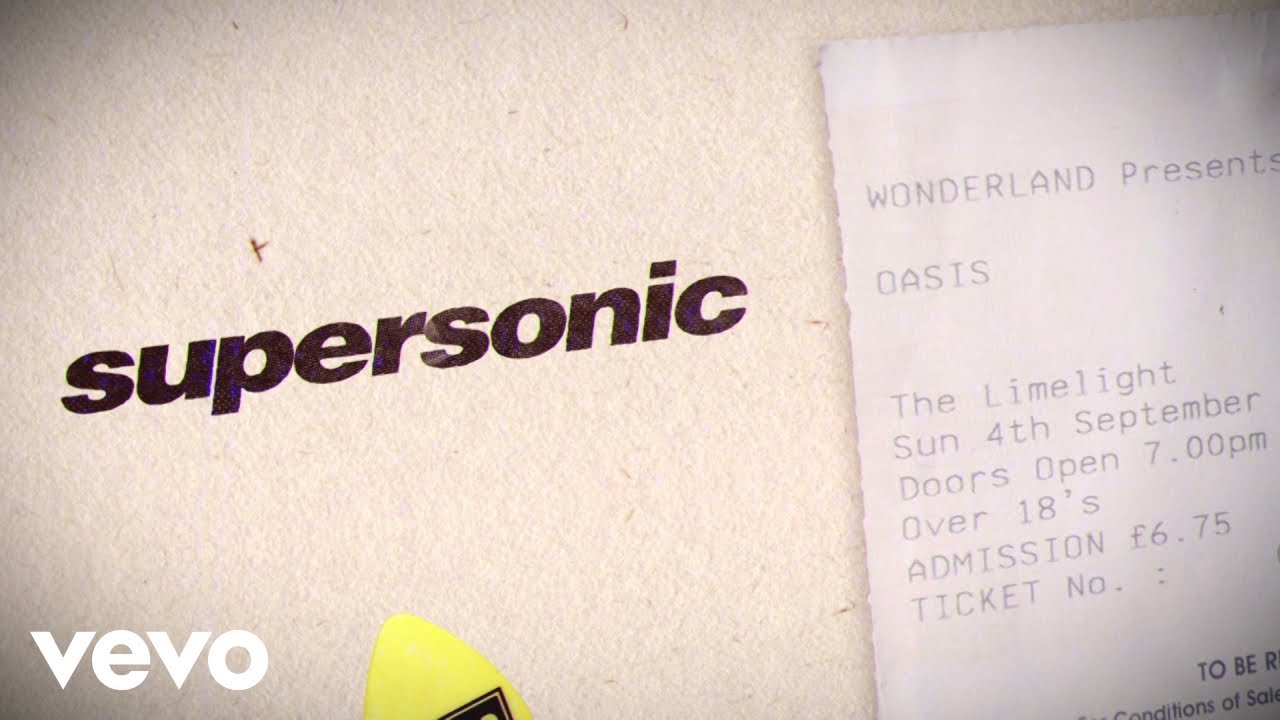 Supersonic (Live at The Limelight, Belfast - 4th September '94 - Official Lyric Video)