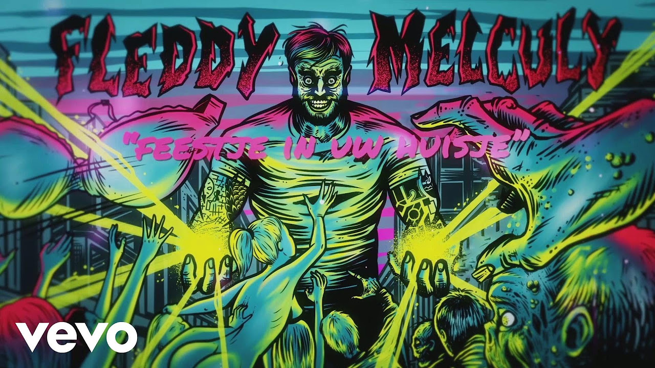 Fleddy Melculy - Feestje in uw huisje (Lyric Video) ft. Ross Demon