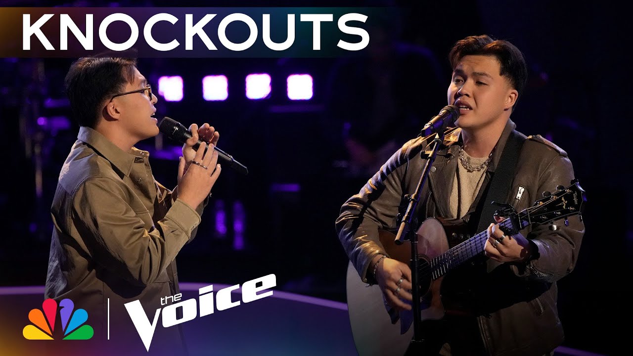 Justin & Jeremy Garcia Are the Ultimate DYNAMIC Duo on "You Are the Reason" | The Voice Knockouts