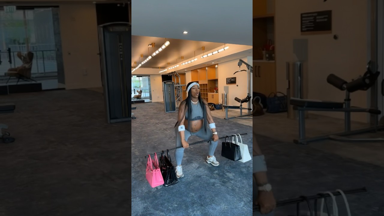 Kash Doll says she staying in the gym her whole pregnancy 😂🤣 #shorts #viral #funnyvideo