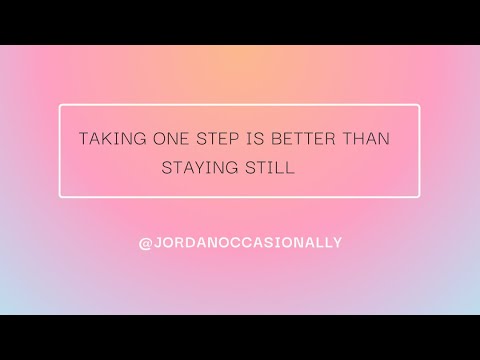 Hey #indieartist, taking one step is better than staying still. #jordanoccasionally