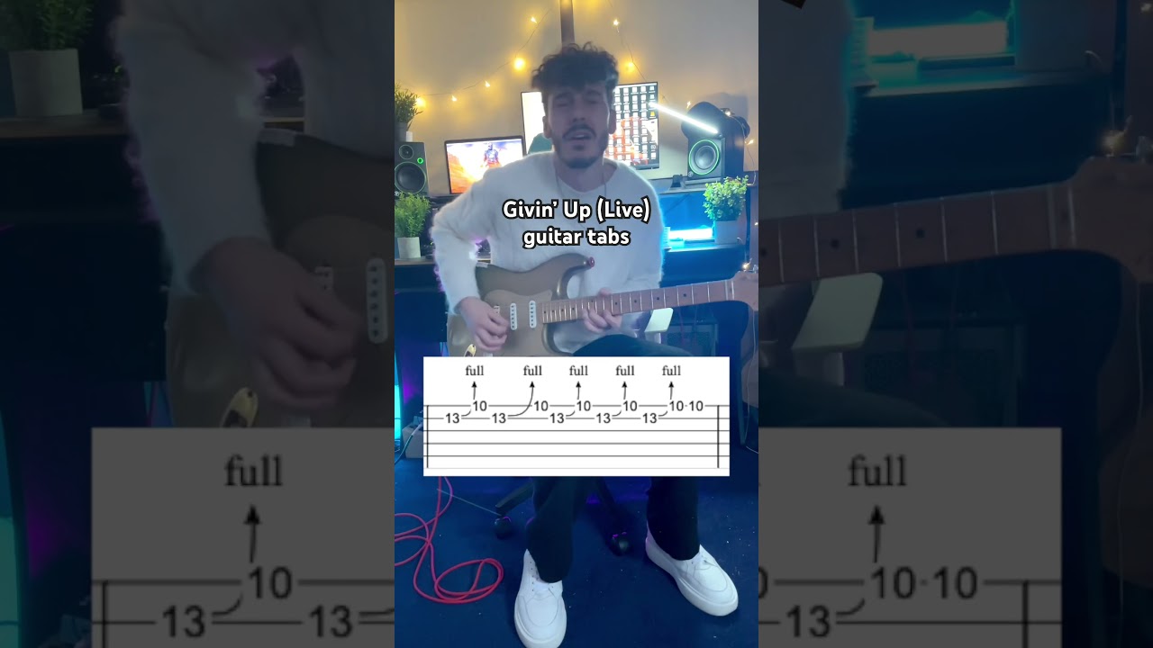 Givin’ Up (Live) - guitar tabs #music #guitarrist #guitar #soloing #shorts