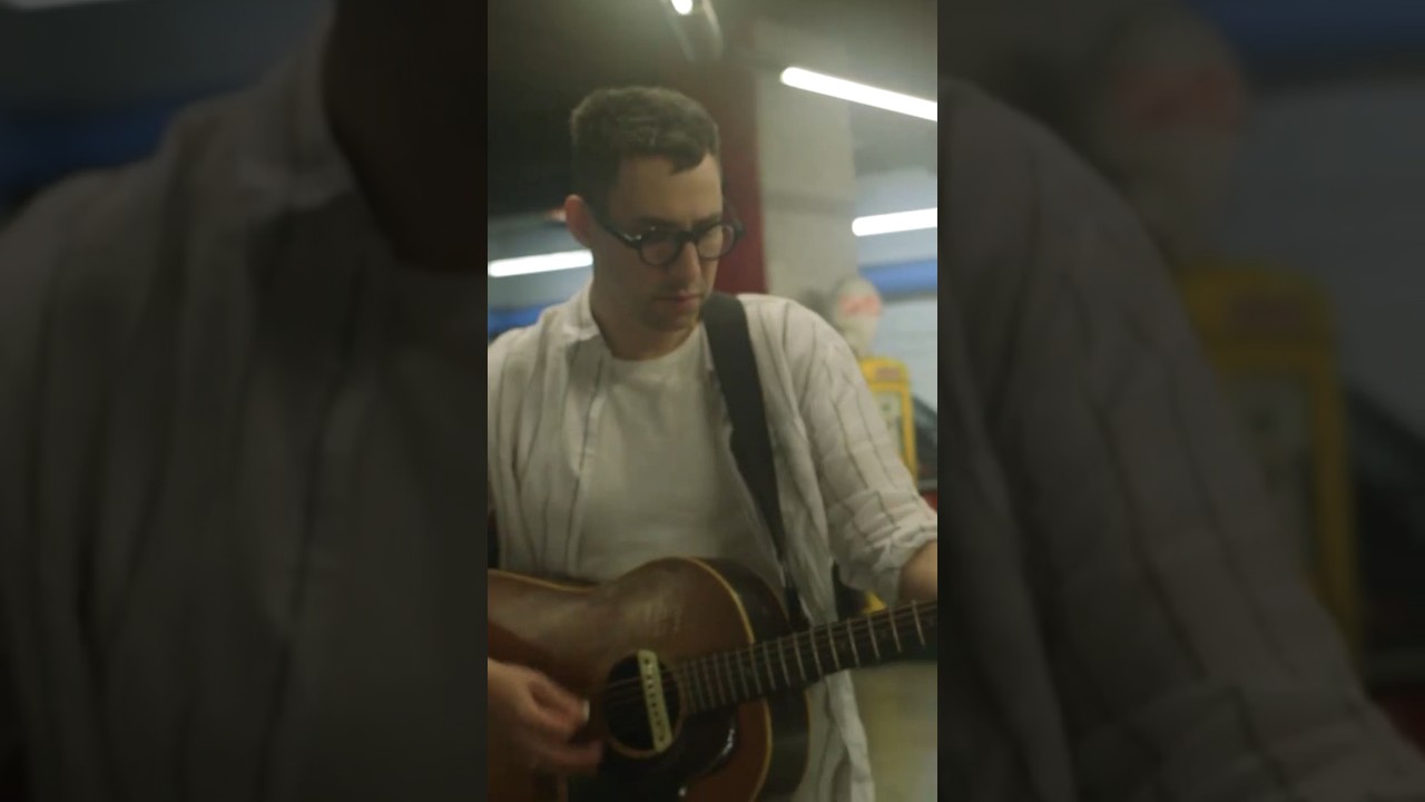 played ‘woke up today’ live from a car garage in paris with blogotheque #bleachers #jackantonoff