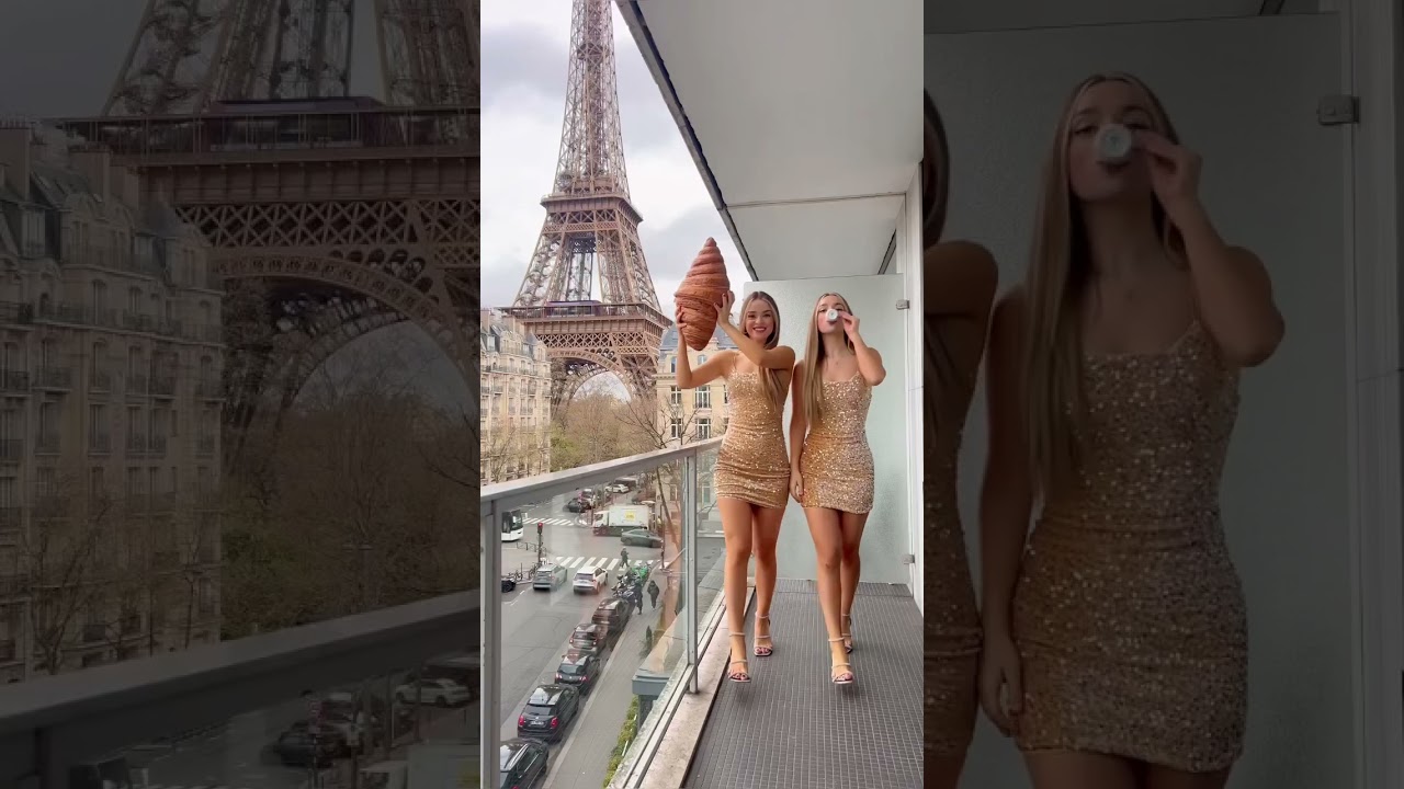 Torre Eiffel TRANSICIÓN ❤️😱 Eiffel Tour Transition #shorts