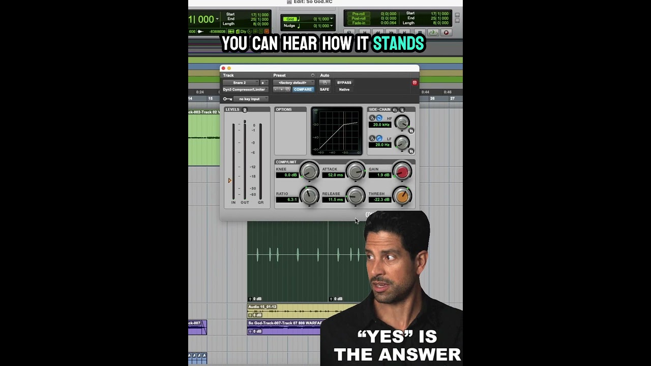 The Difference With and Without a Compressor in Pro Tools