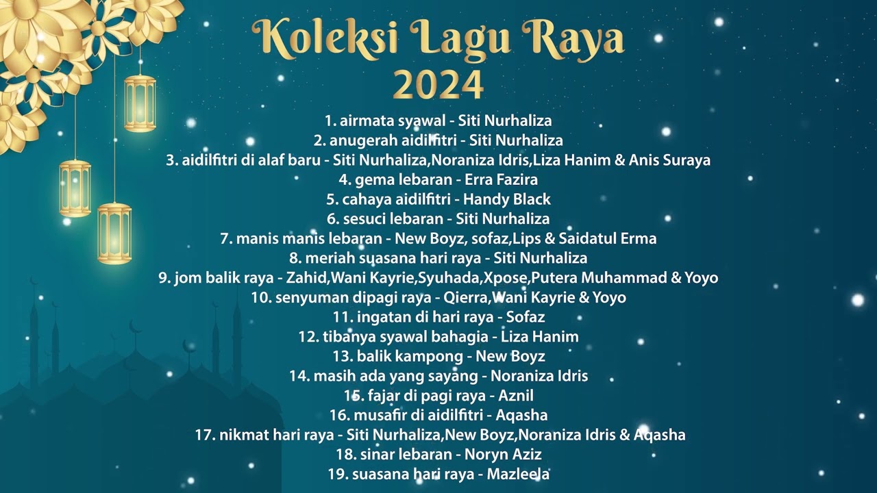 Koleksi Lagu Raya Hits Siti Nurhaliza dan Rakan-Rakan 2024 | Terbaik