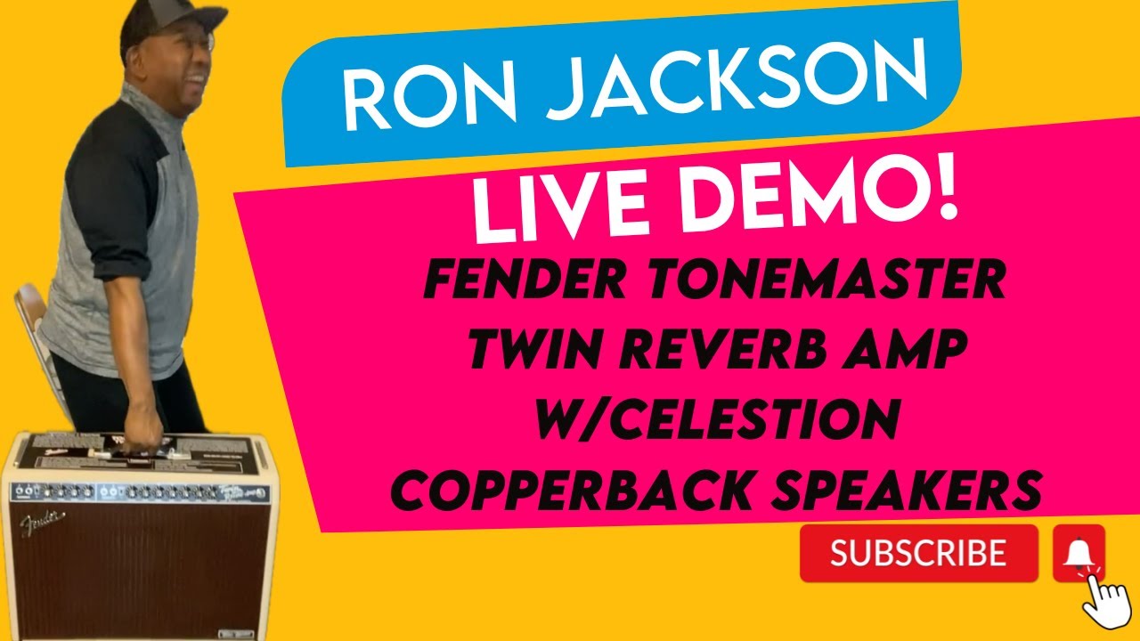 Live Demo Fender Tone Master Twin Reverb Amp w/ Celestion Copperback Speakers
