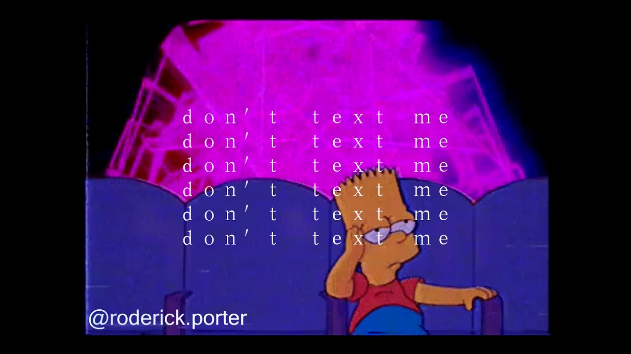 Roderick Porter - don't text me (beat by ako) [OFFICIAL AUDIO]