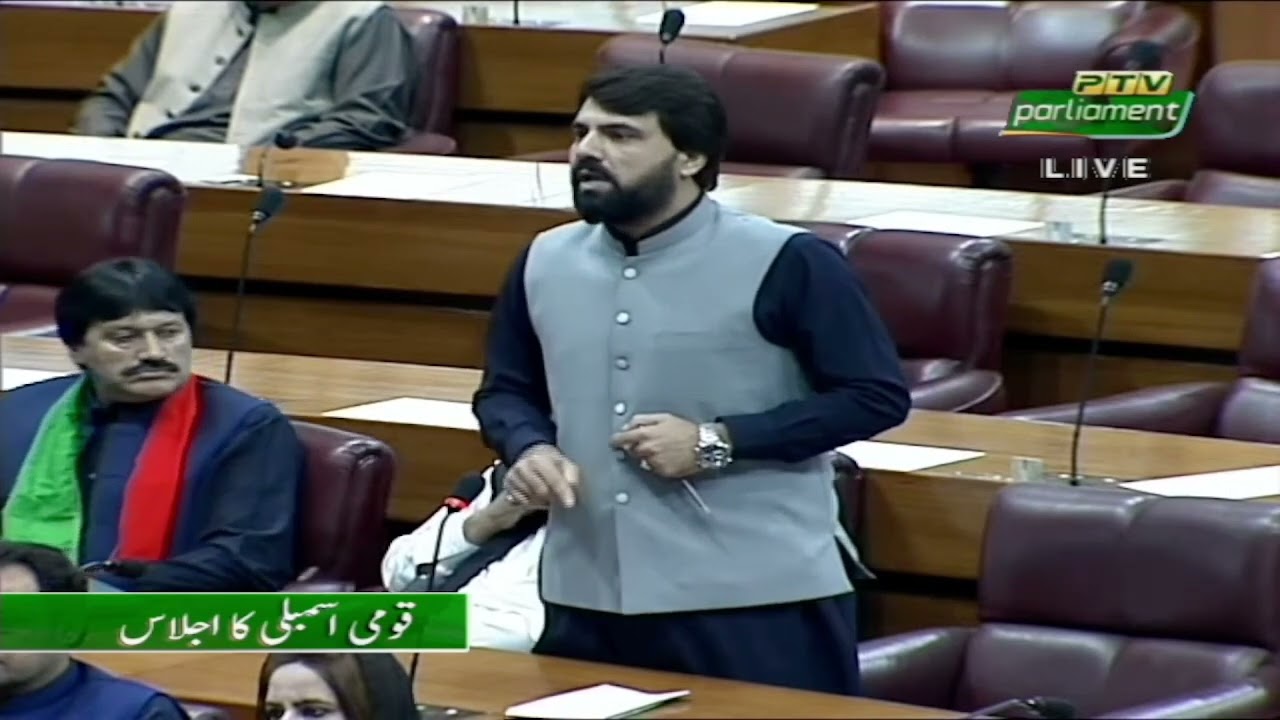 PTI MNA Shahid Khattak Raised voice for Imran Khan in National Assembly