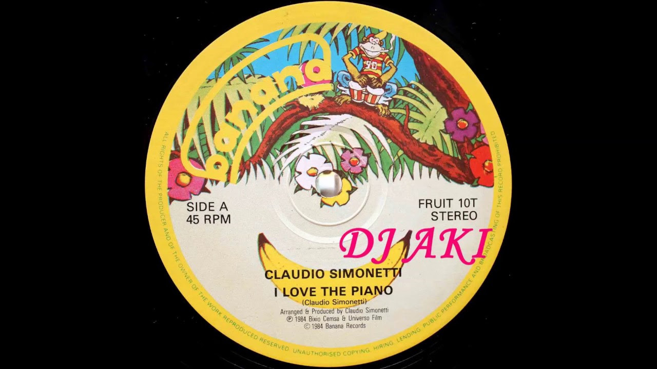 Claudio Simonetti - I Love The Piano (UK 12`Special Long Version)