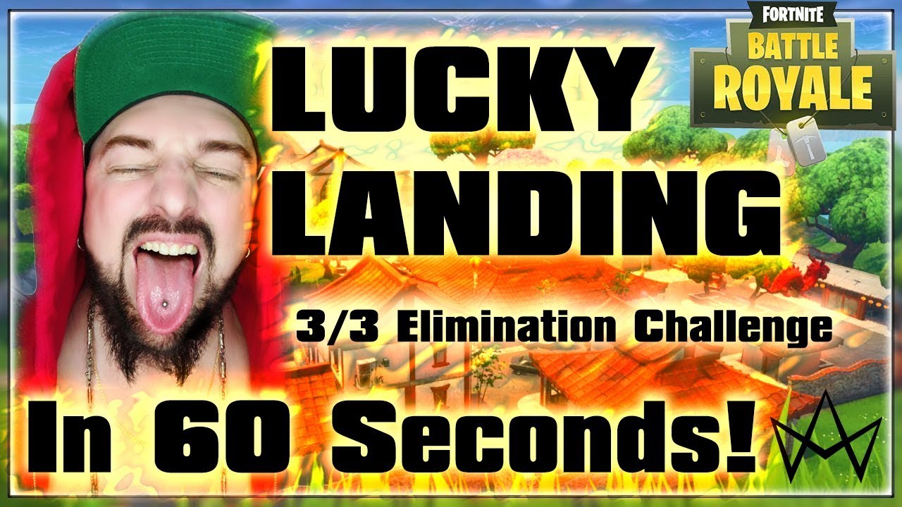 LUCKY LANDING 3 KILL CHALLENGE IN 60 SECS!