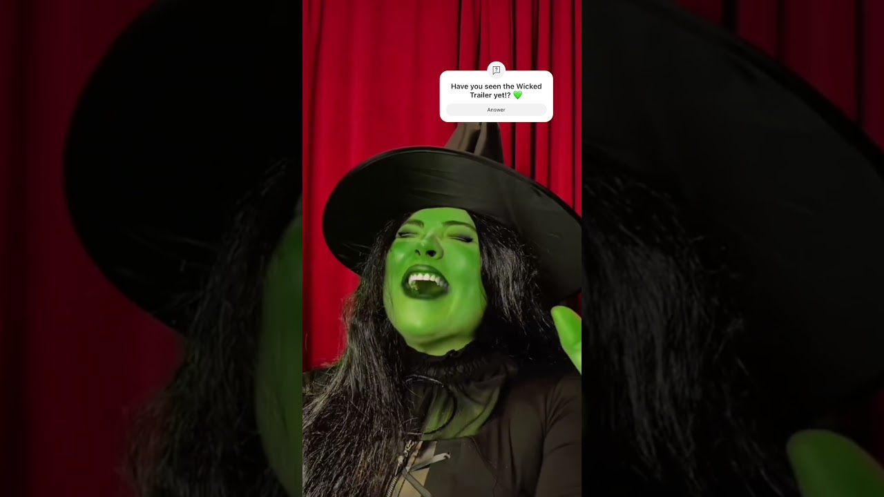 this is going to be my personality until thanksgiving k thx 🥲 #wicked #wickedtrailer #singer #short