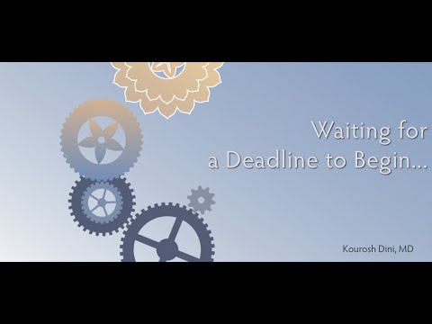 Waiting for the Deadline to Begin