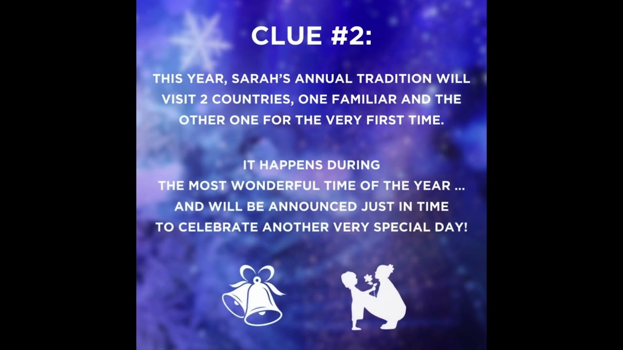 Clue #2: A Very Special Announcement is Coming Soon ... #sarahbrightman
