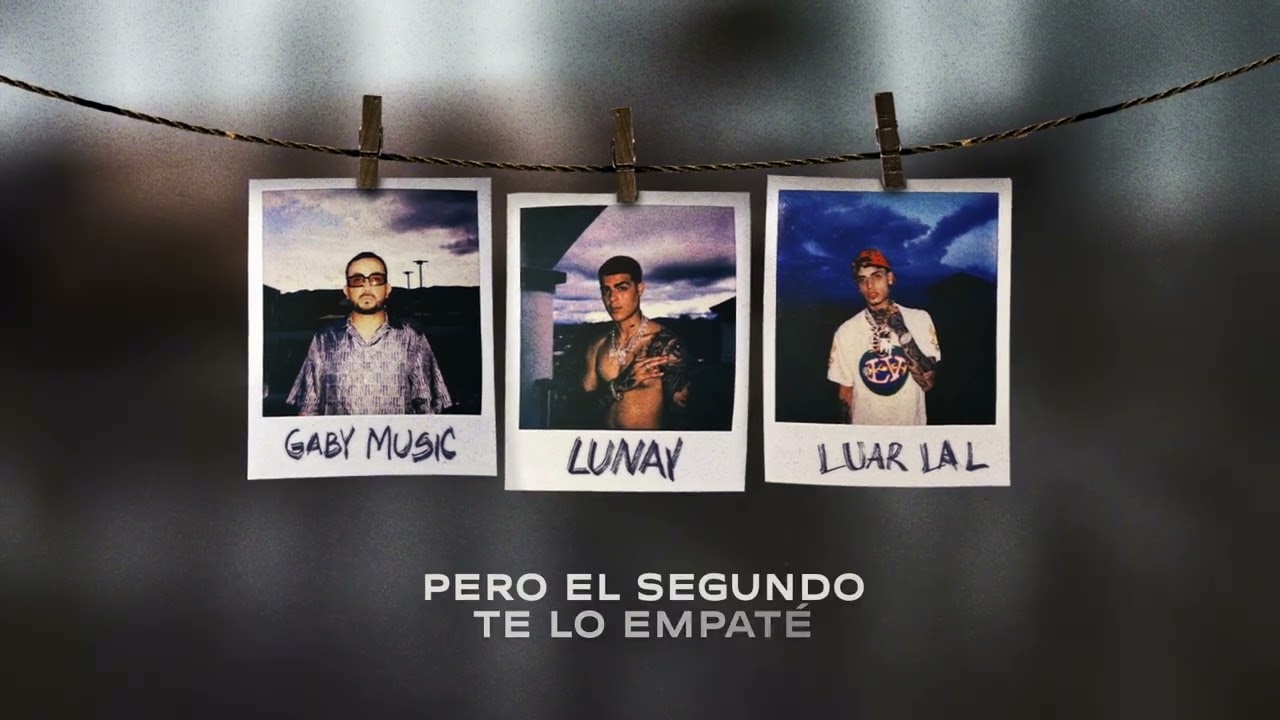 Gaby Music x Lunay x Luar La L - No Te Quieren Conmigo (Lyric Video)