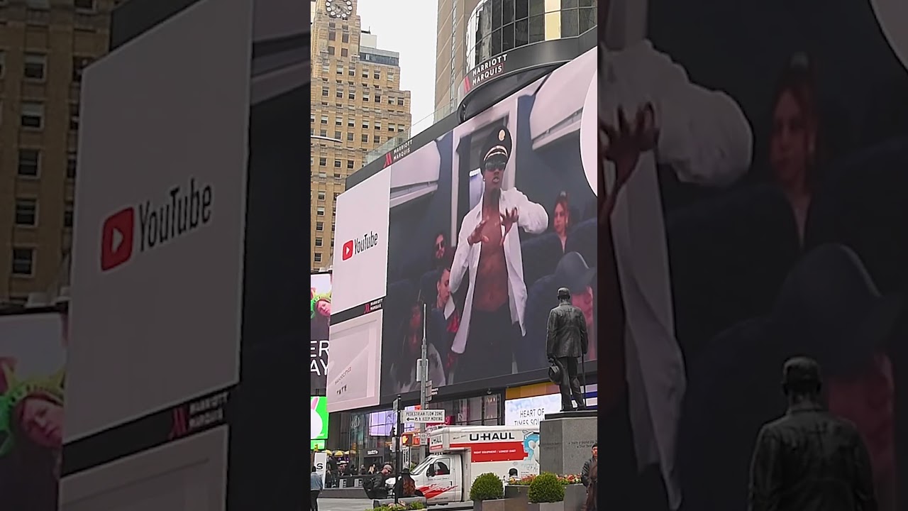 YouTube put the boys up in TimesSquare