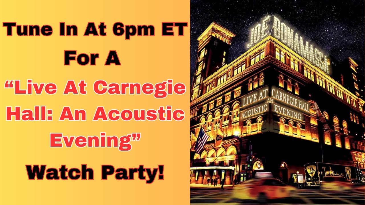 "Live At Carnegie Hall: An Acoustic Evening" Re-Run