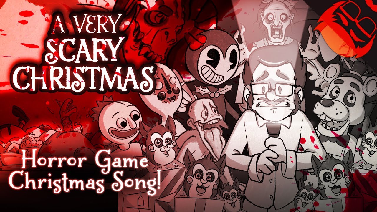 A VERY SCARY CHRISTMAS | Horror Game Xmas Song! FNAF, Bendy, Baldi, DDLC and more!