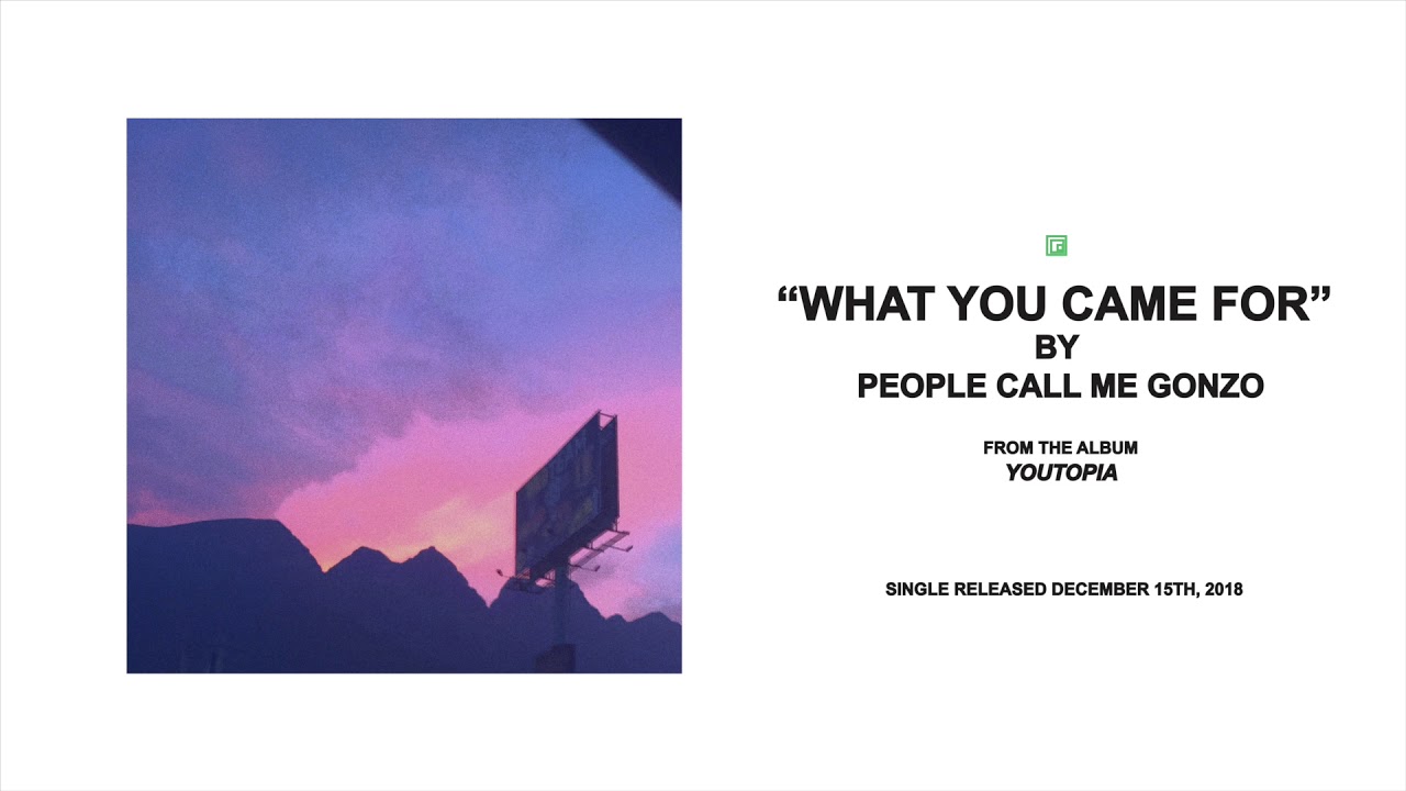 People Call Me Gonzo: What You Came For (Audio)