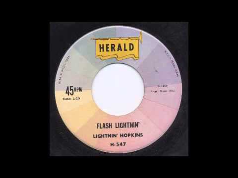 LIGHTNIN' HOPKINS - FLASH LIGHTNIN' - HERALD