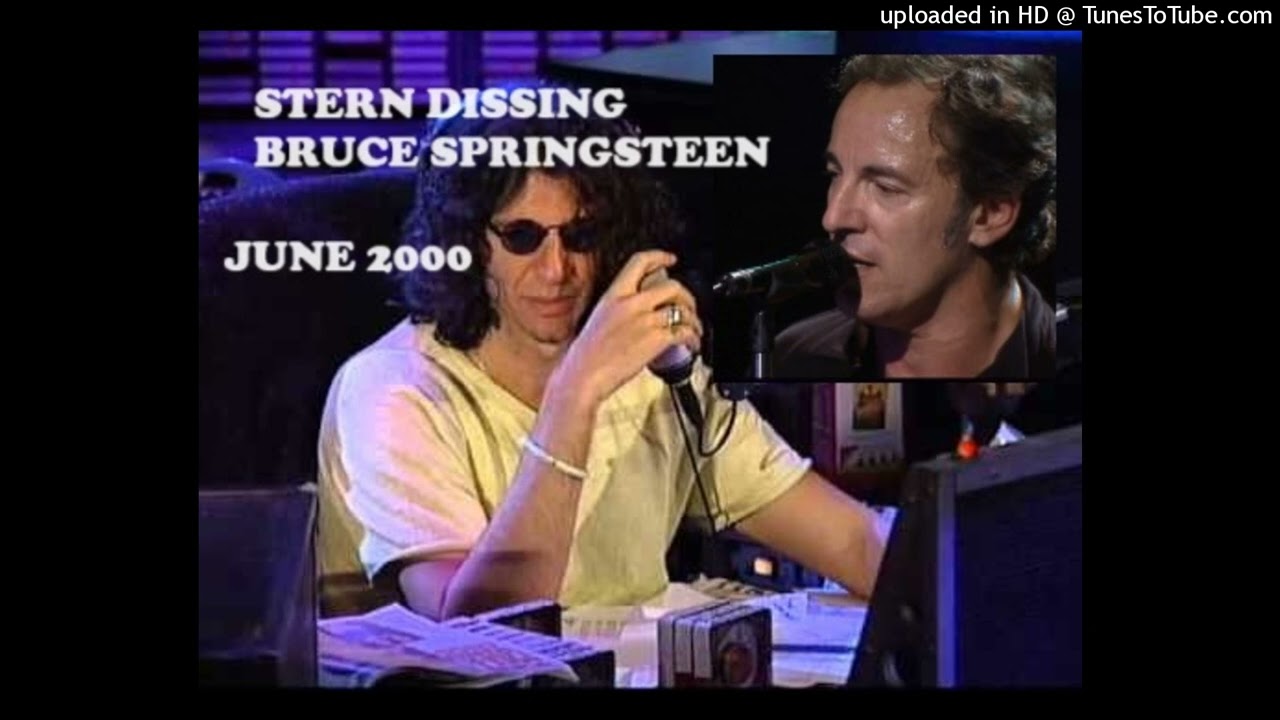 Howard Stern DISSING / ROASTING Bruce Springsteen over "41 Shots" song