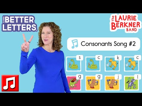 Better Letters: Consonants Song 2 - ABC Phonics Song for Pre-literacy | Laurie Berkner/Bjorem Speech