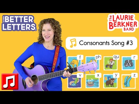 Better Letters: Consonants Song 3 - ABC Phonics Song for Pre-literacy | Laurie Berkner/Bjorem Speech