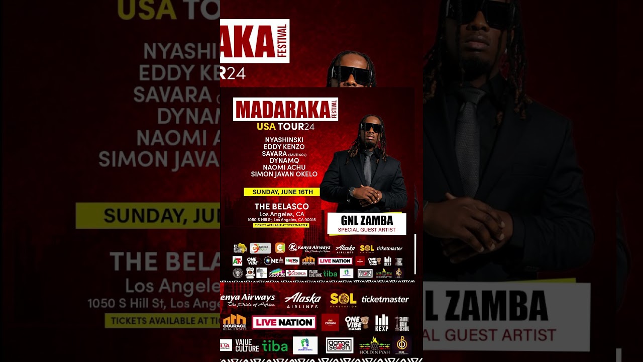 GNL Zamba at MADARAKA FESTIVAL LOS ANGELES USA #Zambaland ♕ ✈️ #GNLZamba ♕