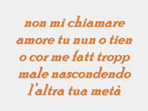 Non Mi Chiamare Amore-Alessio(testo+canzone)