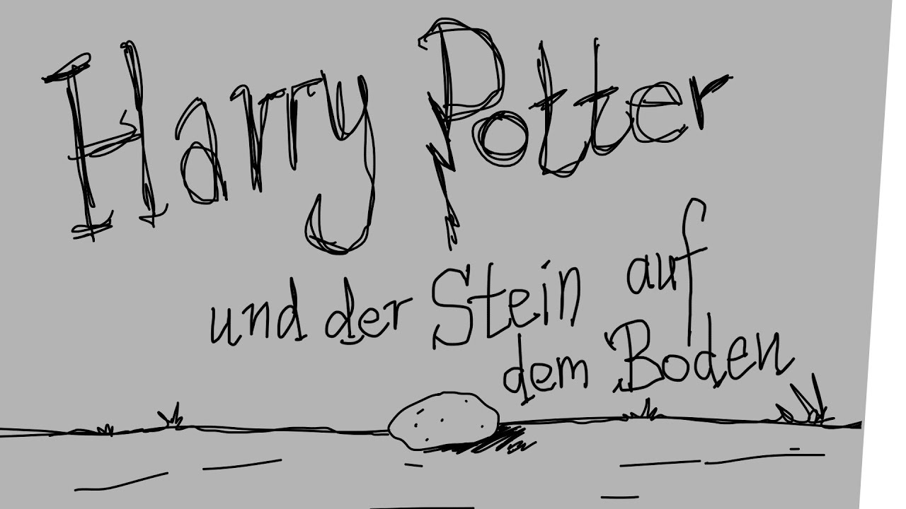 Harry Potter und der Stein auf dem Boden