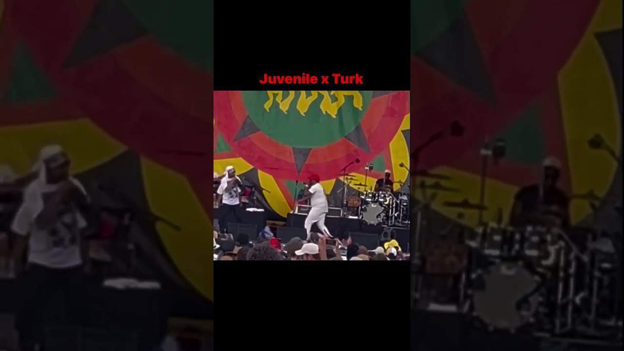#JUVENILE #TURK ON STAGE PERFORMING AT #JAZZFEST With A Sold Out Crowd #HotBoysReunion #RICHN^gga