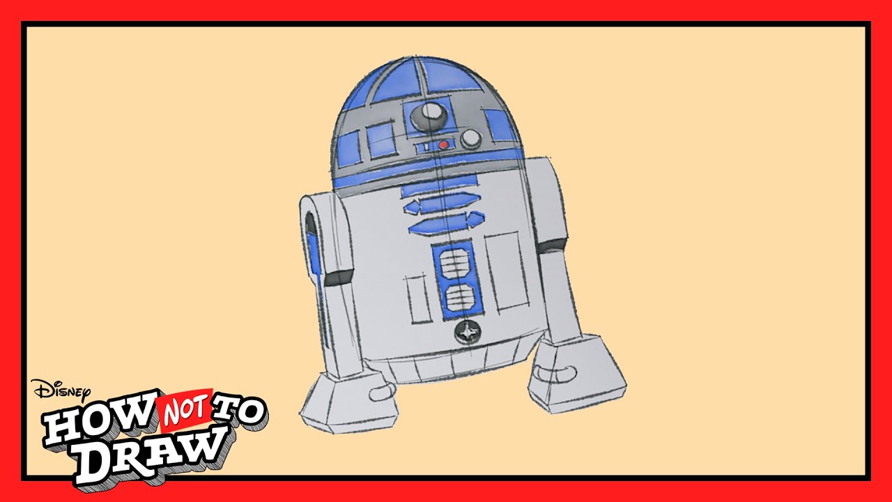 Star Wars Cartoon Comes to Life 🖊️ | R2-D2 | How NOT to Draw | @disneychannel