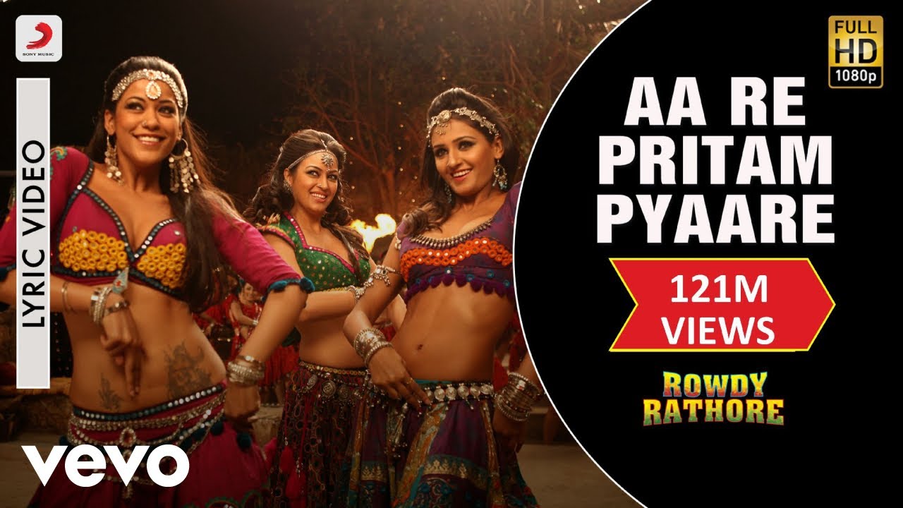 Aa Re Pritam Pyaare Lyric Video - Rowdy Rathore|Akshay Kumar|Mamta Sharma|Sajid Wajid
