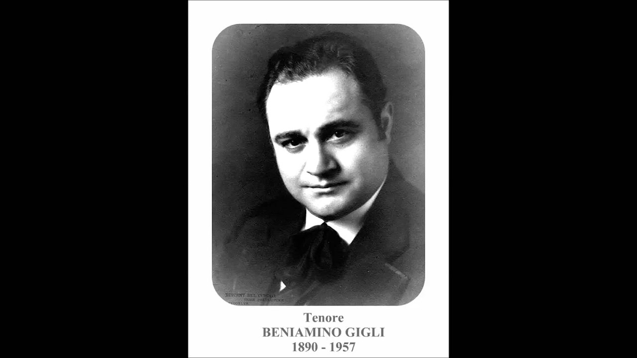 Tenore BENIAMINO GIGLI - (P. Mascagni)  "Stornelli marini"  (1926)