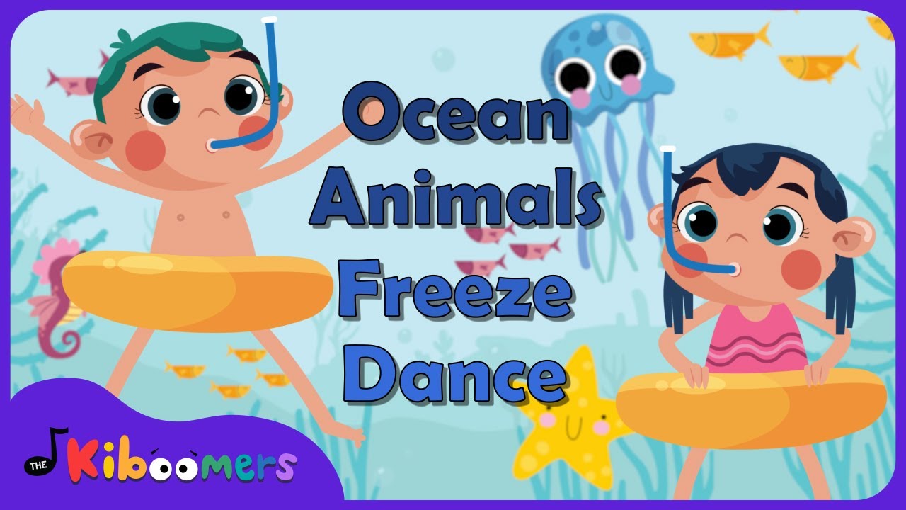Ocean Animals Freeze Dance - The Kiboomers Brain Break Song for Kids