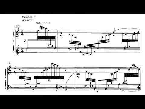 Lee Hoiby - Schubert Variations for Piano (1981) [Score-Video]
