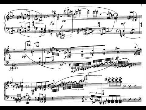 Ernst Krenek - Piano Sonata No. 7, Op. 240 (1988) [Score-Video]