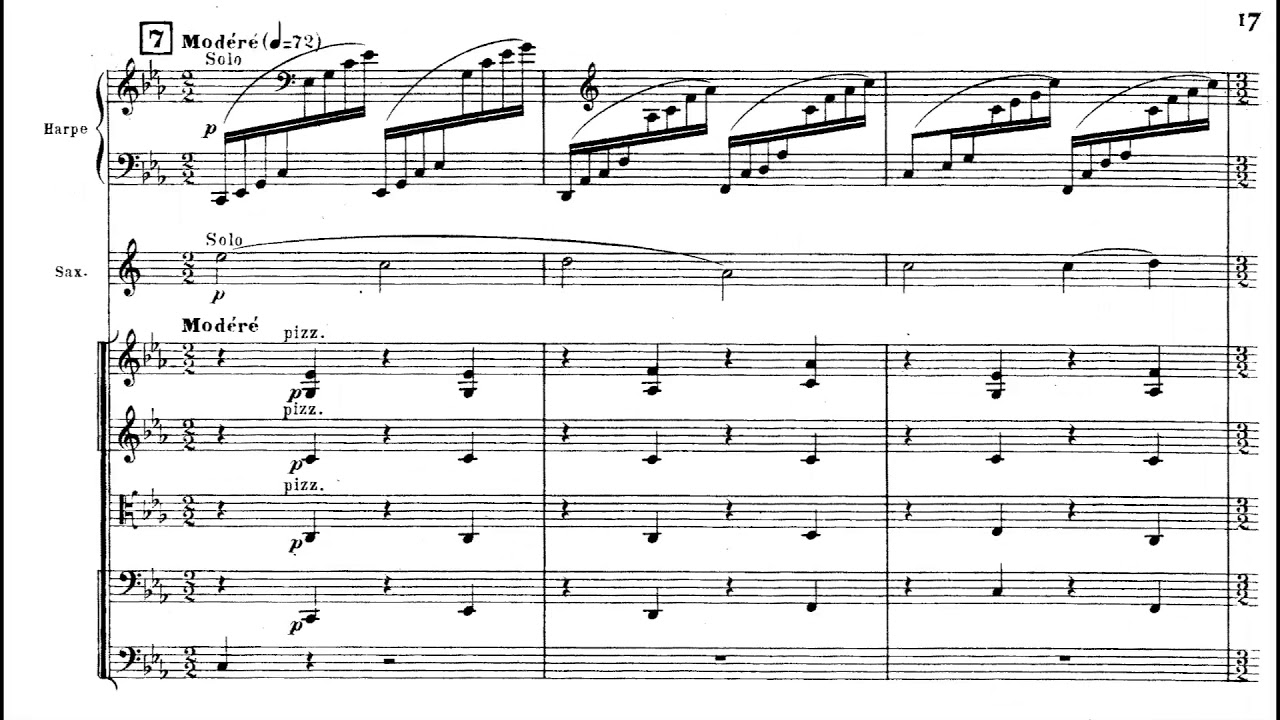 Vincent d'Indy - Choral Varié for Saxophone and Orchestra, Op. 55 (1903) [Score-Video]