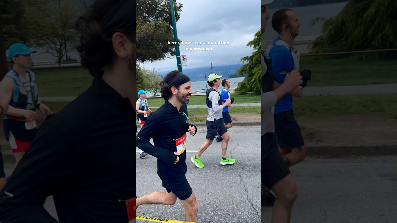 i ran a #marathon  in vancouver and DJ’d a show in calgary 7 hours apart 🏃‍♂️