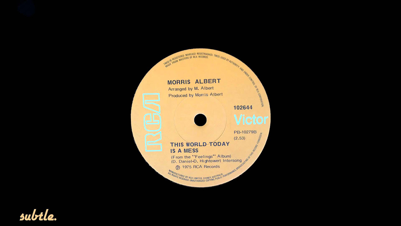Morris Albert - This World Today Is A Mess