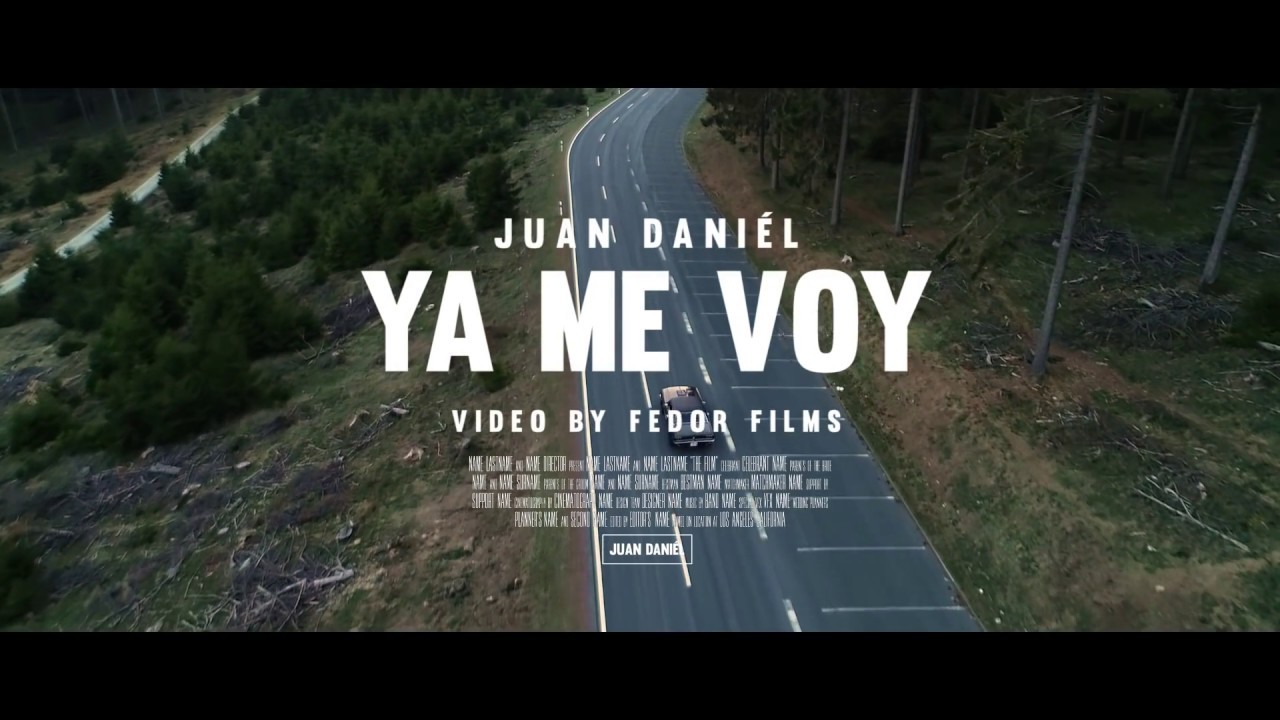 JUAN DANIÉL - YA ME VOY (Official Video)