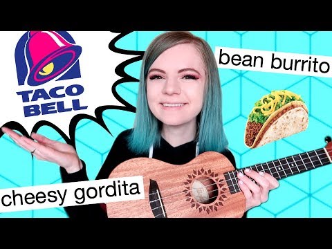 singing the entire taco bell menu