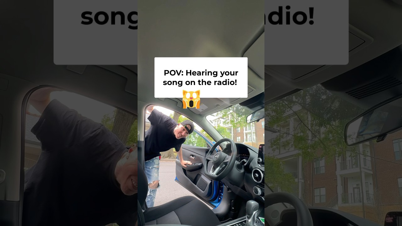 When you hear your song on the radio! 🙀🤯