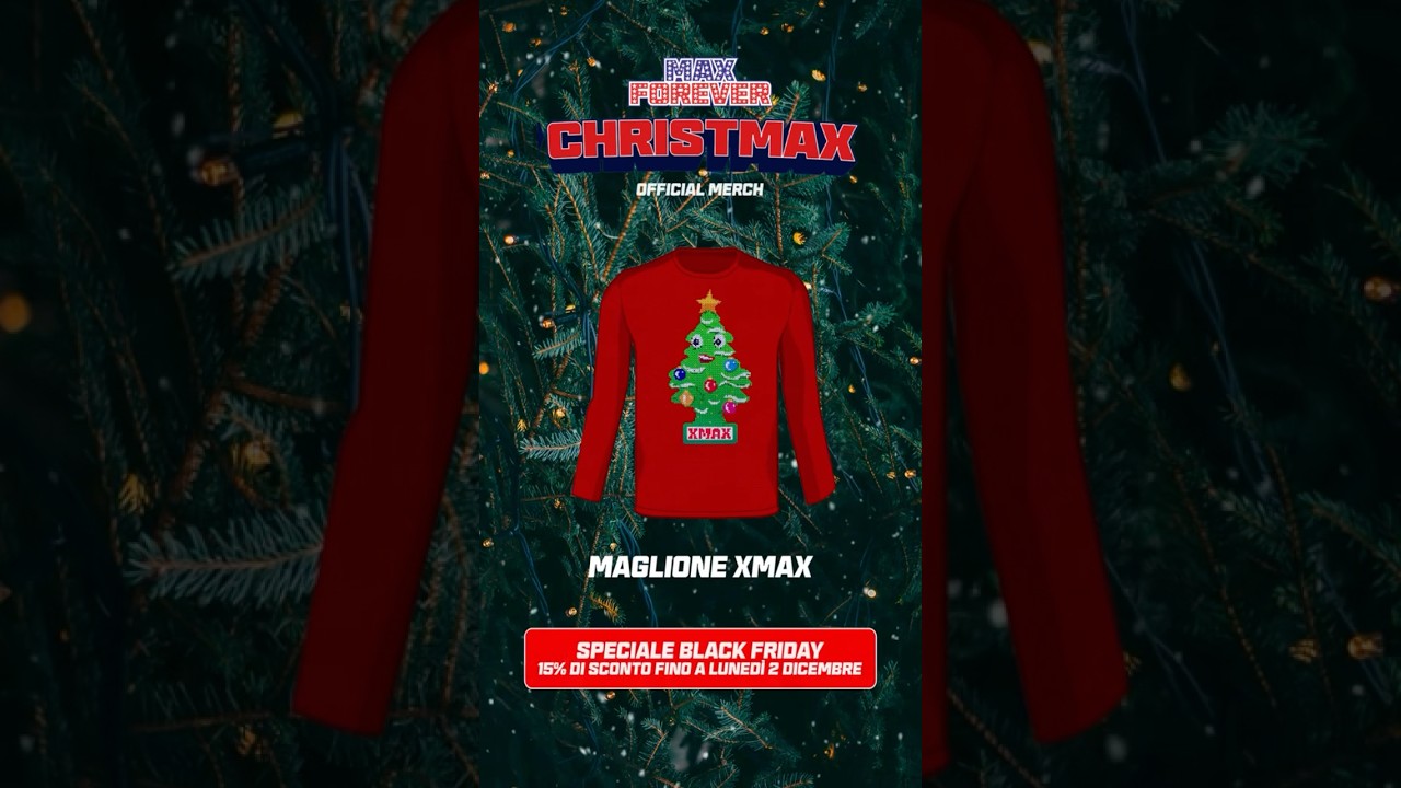 Avevo promesso una sorpresa… Da ora disponibile online il Max Forever ChristMAX official merch 🎁🎄❄️