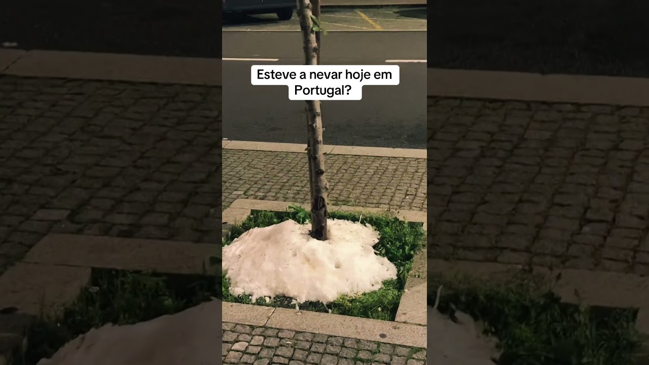 Esteve a nevar hoje em Portugal?