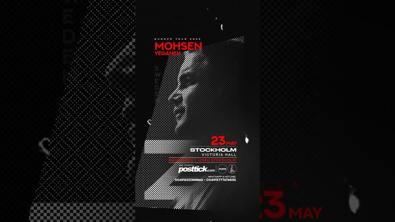 Mohsen Yeganeh—Live in Stockholm!May 23rd. 2025. #mohsenyeganeh #mohsen #محسن_یگانه