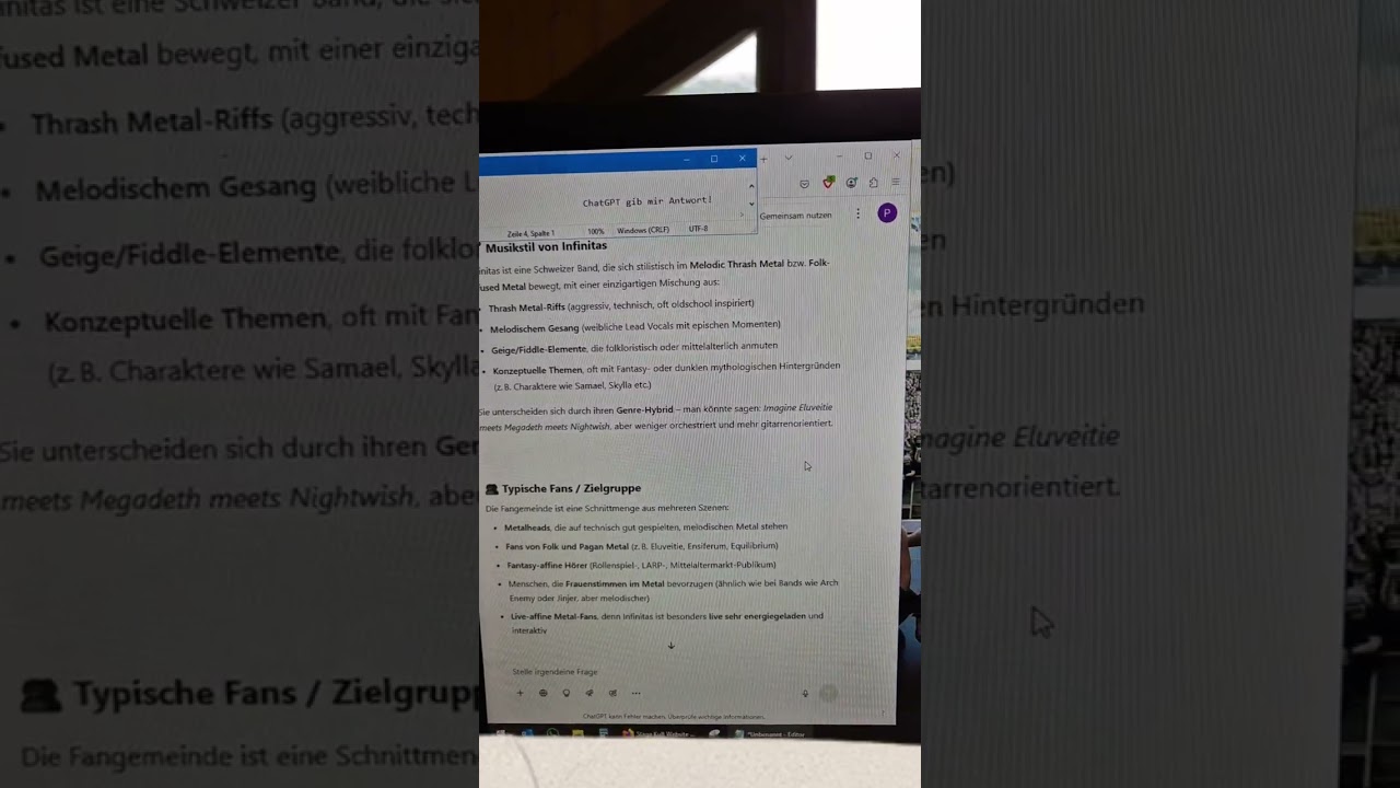 was denkst du dazu ?