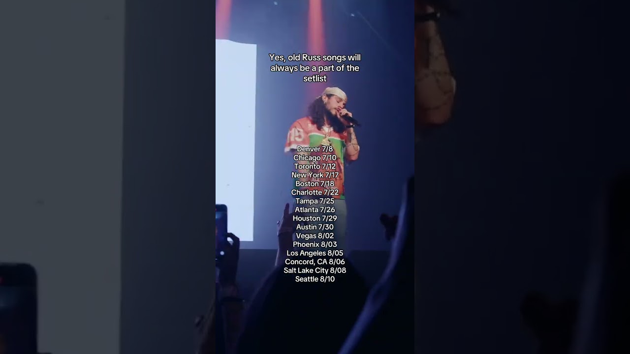 Yes, old Russ songs will always be a part of the tour setlist